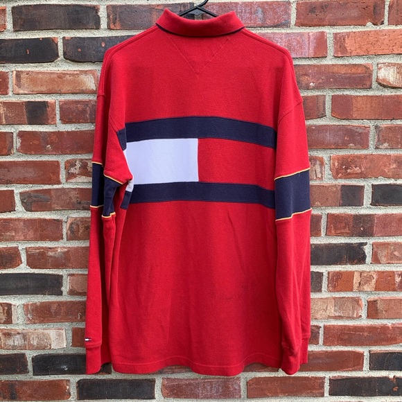 Tommy Hilfiger Other - Vintage 90’s Tommy Hilfiger Rugby Shirt Big Flag